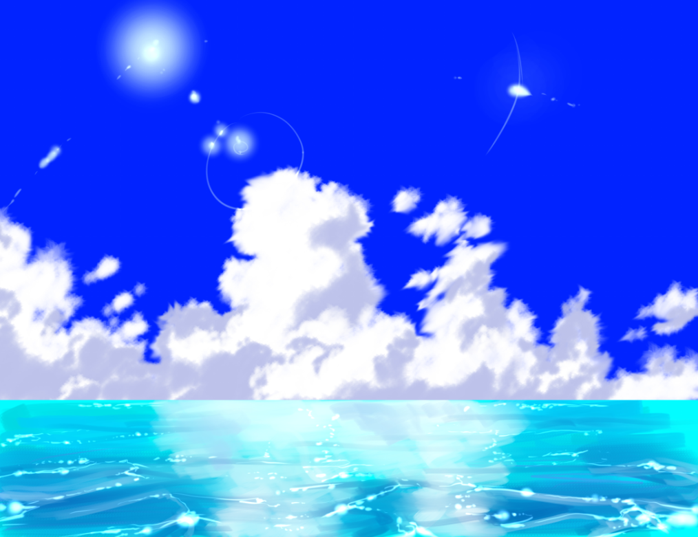 夜 海 イラスト 綺麗